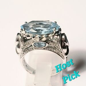 Rare Estate Victoria Wieck Sky BlueTopaz Ring